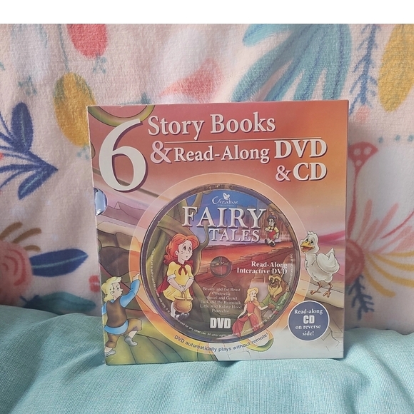 Fairy Tales Story Read Along Books with DVD & CD Set - Picture 1 of 5